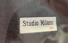 Load image into Gallery viewer, Studio Milano Mens Gray Long Sleeve Notch Lapel Two-Button Blazer Size 52R
