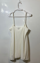 Load image into Gallery viewer, Divided By H&M Womens White Waffle-Knit Sleeveless Pullover Slip Dress Size L