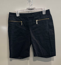 Load image into Gallery viewer, Michael Kors Womens Black Zipper Pockets Stretch Bermuda Shorts Size 4