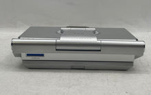 Load image into Gallery viewer, BBK DL379 Silver Built-in Speakers AV Portable DVD Player In Case Untested