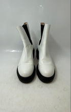 Load image into Gallery viewer, Stuart Weitzman Womens Norah White Black Leather Chelsea Boots Size 8.5 C