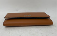 Load image into Gallery viewer, Guess Womens Brown Leather Card Holder Fold Over Snap Tri-Fold Wallet