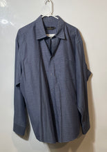Load image into Gallery viewer, Bugatchi Uomo Mens Blue Printed Long Sleeve Collared Button-Up Shirt Size XL