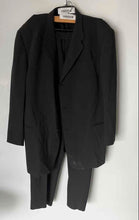 Load image into Gallery viewer, Donna Karan Mens Dark Gray Three Button Blazer & Pants 2 Piece Suit Set No Size