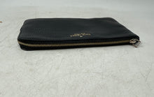 Load image into Gallery viewer, Kate Spade New York Womens Lucy Black Pebbled Leather Corner Zip Wristlet Wallet