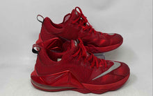 Load image into Gallery viewer, Nike Mens LeBron 12 Low Red Silver Lace-Up Low Top Sneaker Shoes Size 11
