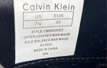 Load image into Gallery viewer, Calvin Klein Mens Brodie Black Leather Lace-Up Derby Dress Shoes Size 7.5M