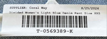 Load image into Gallery viewer, Divided By H&M Womens Light Blue Denim Elastic Waist Wide-Leg Jeans Size XXS