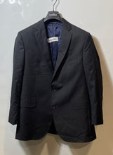 Load image into Gallery viewer, Jack Victor Mens Gray Wool Notch Lapel Long Sleeve Two-Button Blazer Size 44 L