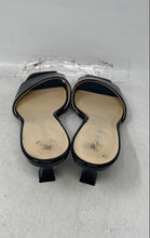 Load image into Gallery viewer, Nine West Womens Akin Black Patent Leather Spool Heel Slide Sandals Size 9 M
