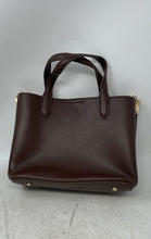 Load image into Gallery viewer, Miztique Womens Dark Brown Faux Leather Detachable Strap Turn Lock Satchel Bag