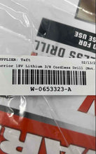 Load image into Gallery viewer, Warrior Black Handheld Portable 18V Lithium 3/8 Cordless Drill Not Tested