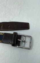 Load image into Gallery viewer, Coach Womens Brown Blue Signature Print Adjustable Formal Dress Belt Size 34