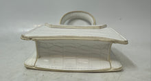 Load image into Gallery viewer, Womens White Animal Embossed Leather Top Handle Mini Satchel Purse