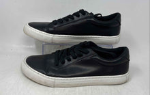 Load image into Gallery viewer, Express Mens White Black Leather Low Top Lace-Up Sneaker Shoes Size 10