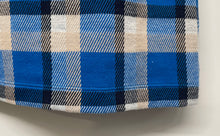 Load image into Gallery viewer, Ann Taylor Womens Blue Multi Plaid Short Sleeve Blouse Top Size Medium