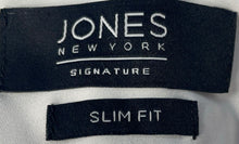 Load image into Gallery viewer, Jones New York Signature Mens White Slim Fit Button-Up Shirt Size L 16-16.5