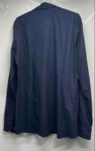 Load image into Gallery viewer, Hugo Boss Mens Blue White Printed Long Sleeve Slim Line Button-Up Shirt Size XL