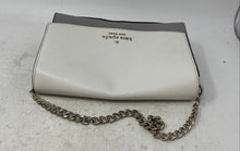 Load image into Gallery viewer, Kate Spade New York Womens Carson Gray White Leather Chain Strap Shoulder Bag
