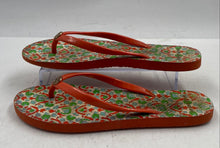 Load image into Gallery viewer, Authentic Tory Burch Womens Multicolor Flip-Flop Sandals Size 8/9 Stained