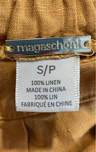 Load image into Gallery viewer, Magaschoni Womens Marigold Linen Pleated Wide-Leg Trouser Pants Size Small