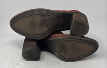 Load image into Gallery viewer, Lucky Brand Womens Salza Brown Leather Block Heel Ankle Bootie Size 9.5M