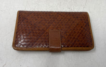 Load image into Gallery viewer, Enzo Angiolini Womens Brown Leather Credit Card Holder Zipper Bifold Wallet