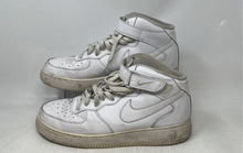Load image into Gallery viewer, Nike Mens Air Force 1 Mid '07 White Leather Lace-Up Sneaker Shoes Size 12