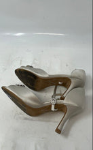 Load image into Gallery viewer, Angela Nuran Womens Marquesa Silver Peep Toe Ankle Strap Sandals Size 6.5