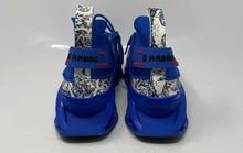 Load image into Gallery viewer, AABBO Mens Blue White Black Red Low Top Lace-Up Sneaker Shoes Size 44