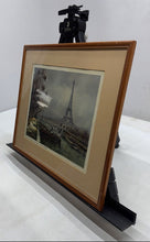 Load image into Gallery viewer, Paris Les Berges De La Seine Et La Tour Eiffel Framed Landscape Art Print