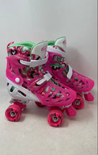 Load image into Gallery viewer, Roller Derby Kids Trac Star Pink White Adjustable Strap Roller Skates Size 3-6