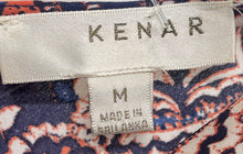 Load image into Gallery viewer, Kenar Womens Multicolor Printed Sleeveless V-Neck Tank Top Size Medium