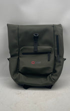 Load image into Gallery viewer, Pilatus Mens XRF Green Rubber Adjustable Strap Roll-Top Travel Backpack