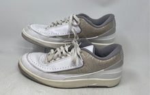 Load image into Gallery viewer, Nike Mens Air Jordan 2 Retro Low White Printed Leather Sneaker Shoes Size 13