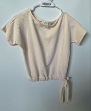 Load image into Gallery viewer, Michael Kors Womens Bateau Yellow White Waffle Knitted Blouse Top Size XS