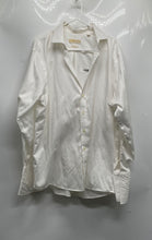 Load image into Gallery viewer, Michael Kors Mens White Cotton Long Sleeve Non-Iron Dress Shirt Size 17 34/35