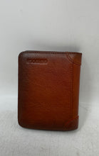 Load image into Gallery viewer, Geruola Mens Brown Leather ID Window Multiple Card Holder Bi-Fold Wallet