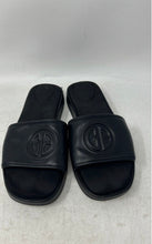 Load image into Gallery viewer, Zara Womens Black Leather Slip-On Open Toe Low Heel Slide Sandals Size 35