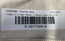 Load image into Gallery viewer, Tommy Hilfiger Womens Beige Short Sleeve Collared Pockets Shirt Dress Size 6