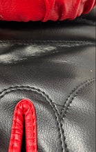Load image into Gallery viewer, CKO Unisex Red Black Leather Adjustable Velcro Kickboxing Gloves 12oz In Bag