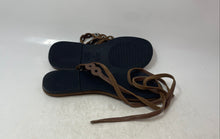 Load image into Gallery viewer, Zara Womens Brown Suede Toe Ring Casual Flat Gladiator Sandals Size 38