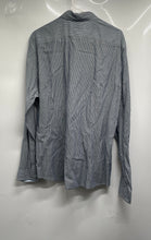 Load image into Gallery viewer, Lacoste Mens Gray Striped Cotton Slim Tailored Fit Long Sleeve Dress Shirt Sz 42