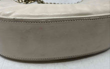 Load image into Gallery viewer, Schutz Womens Beige Gold Quilted Leather Chain Strap Zip Top Shoulder Handbag