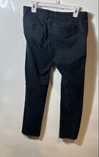 Load image into Gallery viewer, Armani Exchange Mens Black Flat Front Straight Leg Chino Pants Size 34