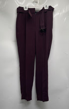 Load image into Gallery viewer, Express Womens Burgundy Pleated Front Slash Pocket Dress Pants Size 4R