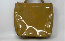 Load image into Gallery viewer, Fossil Womens Brown Patent Leather Inner Pocket Double Handle Tote Purse