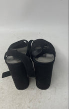 Load image into Gallery viewer, Worthington Womens Felicia Black Peep Toe Block Heel Platform Sandals Size 7M
