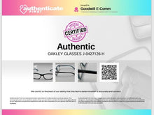 Load image into Gallery viewer, Authentic Oakley Taunt Women's Brown Blue Tortoise Plaid Glasses