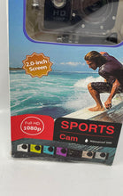 Load image into Gallery viewer, Full HD 1080p Waterproof 30M Sports Action Camera With Accessories Untested